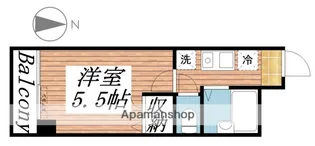 タミーハイツ本厚木【2階】の間取り