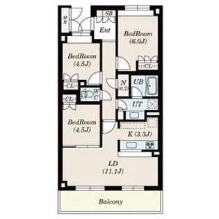 SーFORT横浜青葉台【1階】の間取り
