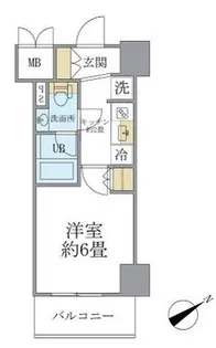 レスピール川崎【6階】の間取り