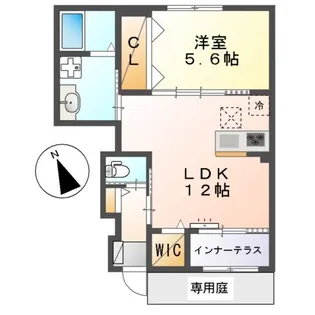 エスポワール【1階】の間取り