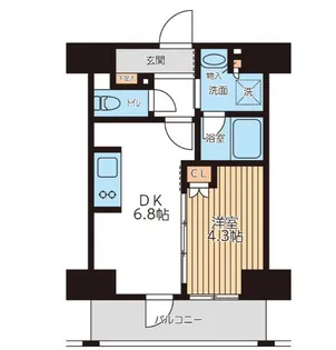 CITY LUX TOBE【0311号室】の間取り