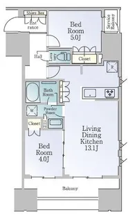 ルフォンブランシェ品川南大井【2階】の間取り