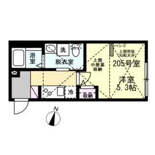 ベイルーム中央林間【2階】の間取り
