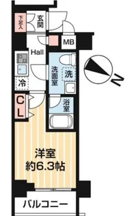 MAXIV BANDOBASHI TWIN EAST【2階】の間取り