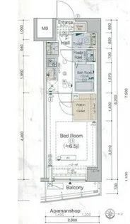 エステムコート横濱大口【2階】の間取り