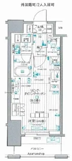 デュオステージ横濱桜木町【9階】の間取り