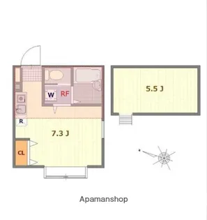 ROSSELLE横濱山手【1階】の間取り