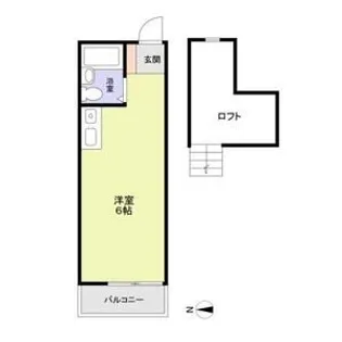 キンガハイツ白楽【1階】の間取り