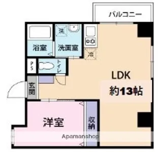 レガーロ石川町【6階】の間取り