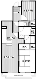 ヒルズ南戸塚3号棟【2階】の間取り