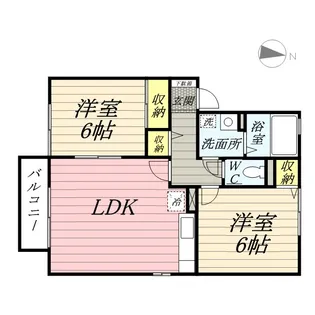 パークサイド上矢部A【1階】の間取り