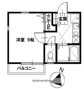 TARA天神【2階】の間取り