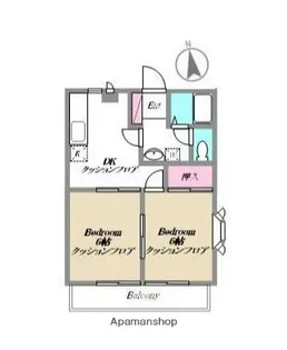 ロイヤルパレス弐番館【1階】の間取り