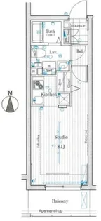 JOYCUBE三ツ沢【4階】の間取り