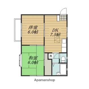シャトルヤマツA【1階】の間取り
