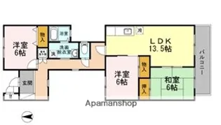 ガーデンテラス永田台【2階】の間取り