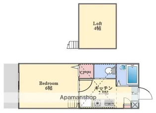 アザレ生麦A【1階】の間取り