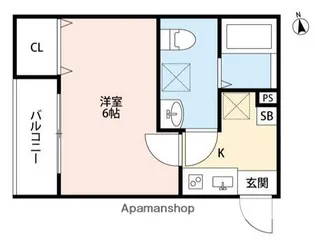 コムディエノ【1階】の間取り