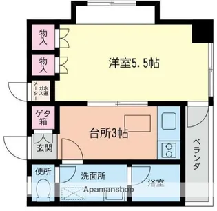 丸大コーポ【3階】の間取り
