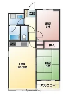 グランドール影取【2階】の間取り