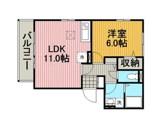 グリーンパレス【2階】の間取り