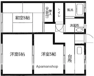 ジュネスナカタ【2階】の間取り