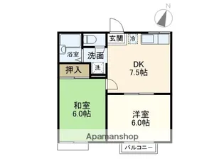 シャレー原宿A棟【2階】の間取り