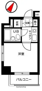 クリオ横浜平沼壱番館【6階】の間取り