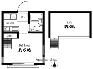 ハーミットクラブハウス峰岡B棟【2階】の間取り