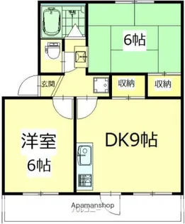 コーポ川井【2階】の間取り