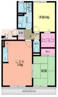 レジデンス海老名B棟【1階】の間取り