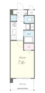 レイシャント鵠沼【1階】の間取り