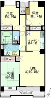 プランヴェール湘南茅ヶ崎【9階】の間取り