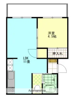 第1アオイハイツ【3階】の間取り
