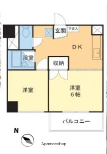 D.H.桜木町ビル(旧ぬりやビル【8階】の間取り