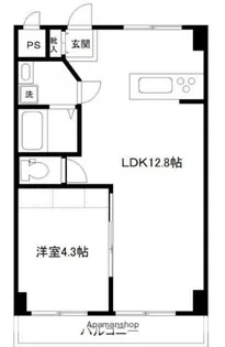 新山下三番館【2階】の間取り