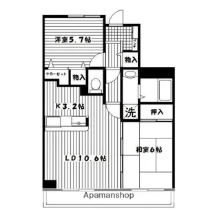 エテルニテ(S)【5階】の間取り