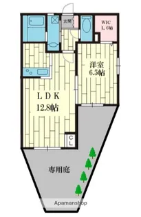 オークデンヴィラ【1階】の間取り