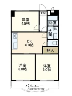 高正ハイツ【2階】の間取り