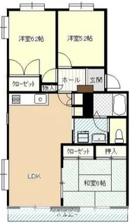 緑ヶ丘パレス井上【4階】の間取り