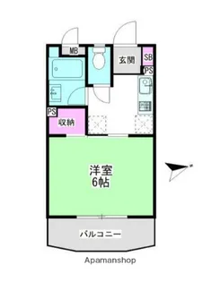 カサール三ツ境【2階】の間取り