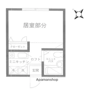 ハーミットクラブハウス鶴ヶ峰C棟【2階】の間取り