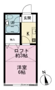 レオパレス芹が谷【1階】の間取り