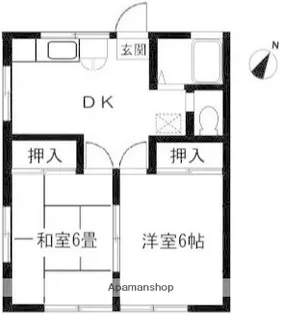 小倉ハイム【2階】の間取り