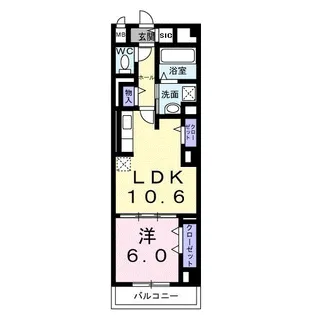 ディアコート本厚木【2階】の間取り