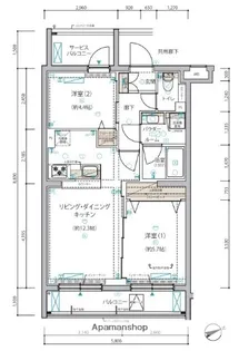 ARCOBALENO HANEDAⅡ【4階】の間取り