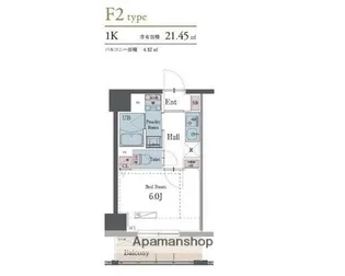 ラグゼナ横浜鶴見【3階】の間取り