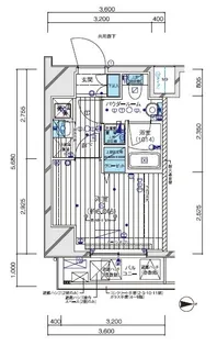 メインステージ東神奈川Ⅱ【4階】の間取り
