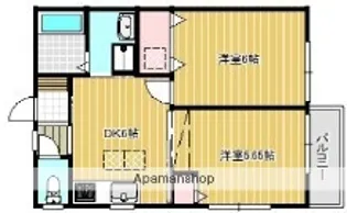ビエリ大倉山【1階】の間取り