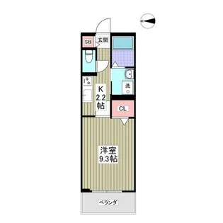 ベルフロースト【1階】の間取り